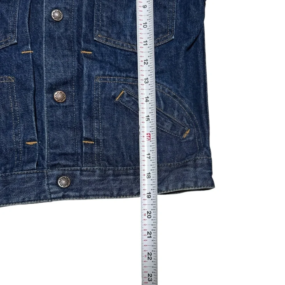 Vintage 1960s Gauchos Patches Embroidered Cars Racing Denim Jacket Youth‎ Medium